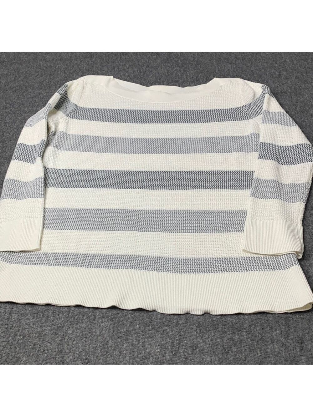 ❤️❤️Market & Spruce Womens Striped Sweater Size XL Petite Cottonblend